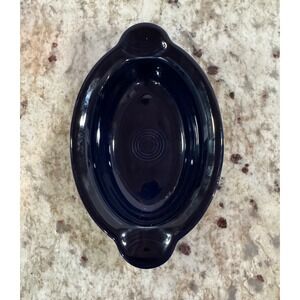 Fiesta Cobalt Blue Individual Oval Casserole Dish 9.25 Inch Ceramic Baker